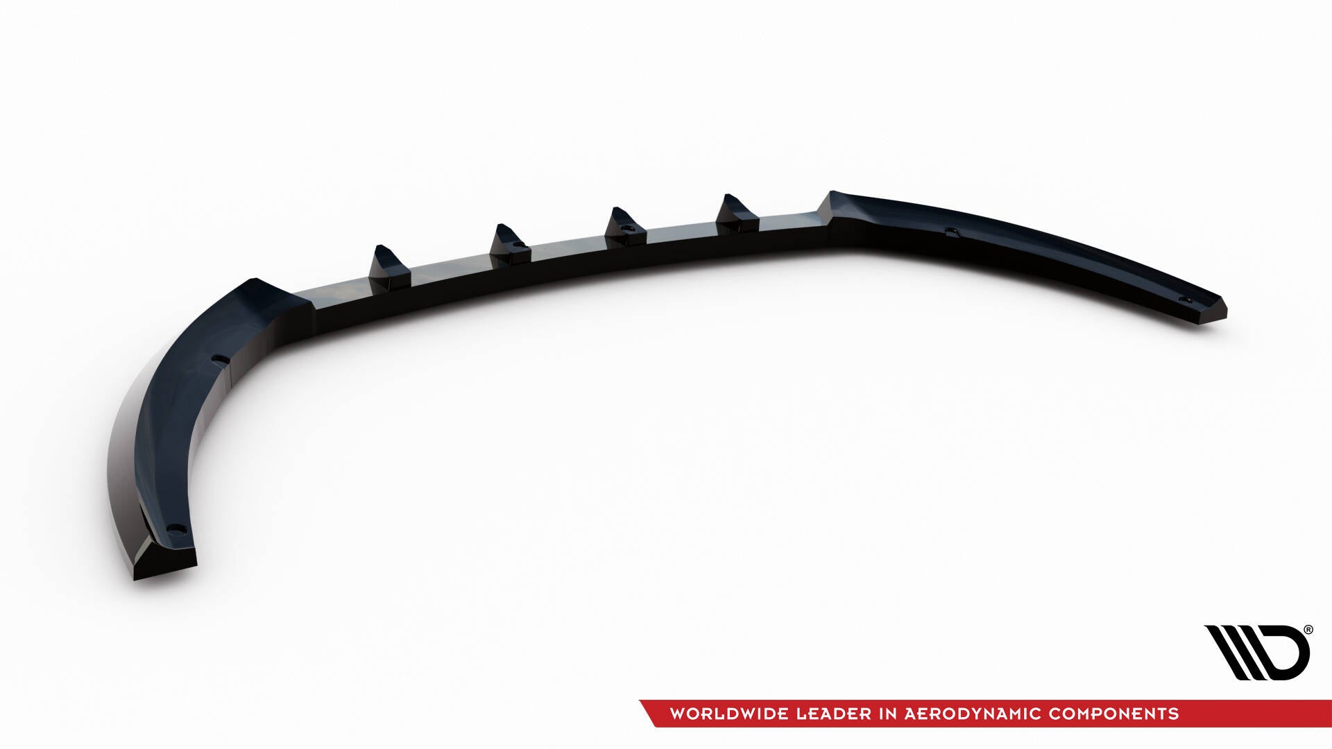 Maxton Design Street+ Spoilerlippe Front Ansatz passend für Mercedes-Benz T W420 schwarz Hochglanz