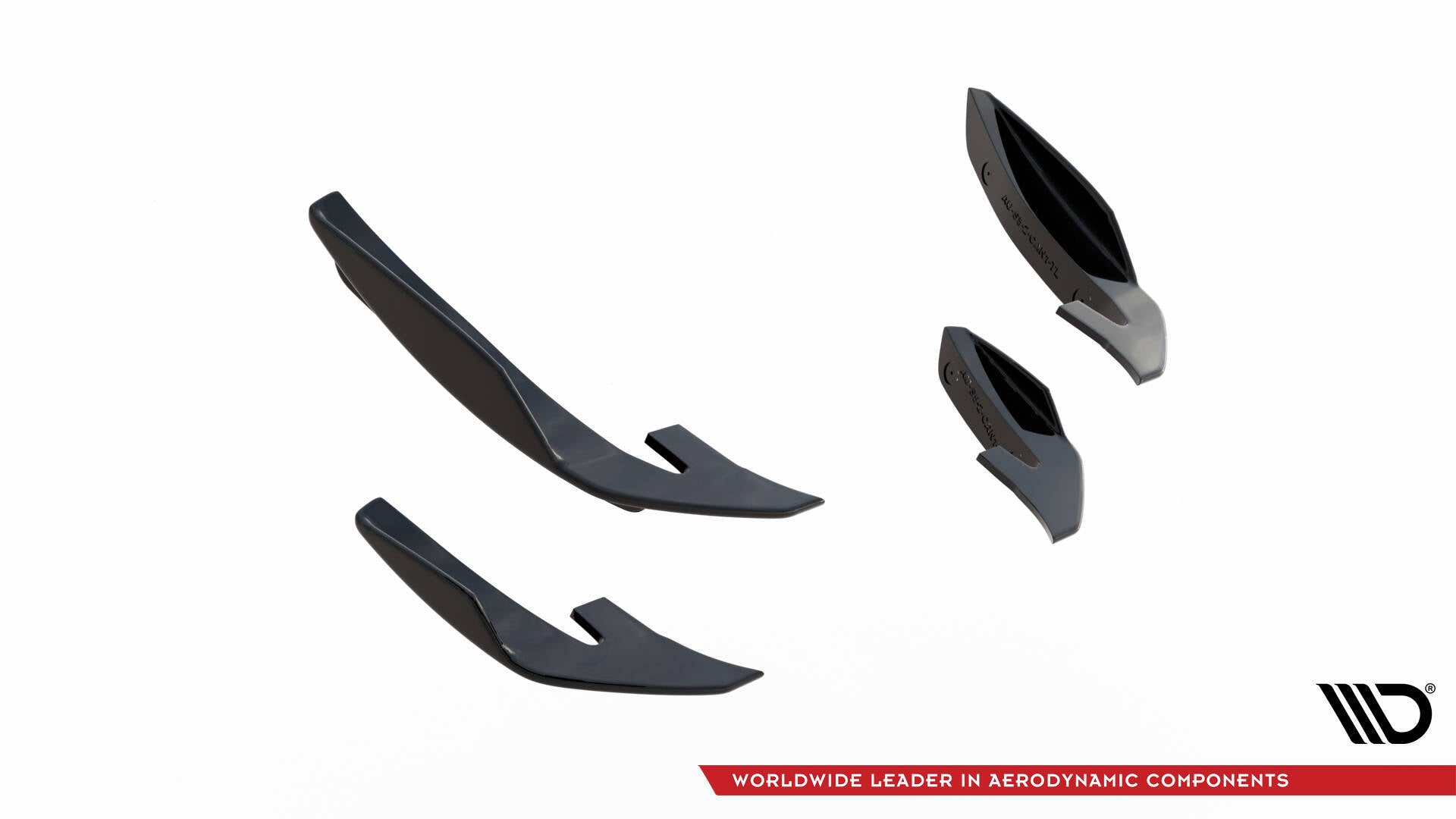 Maxton Design Stoßstangen Flaps Wings vorne Canards passend für Audi S5 / A5 S-Line Coupe / Sportback F5