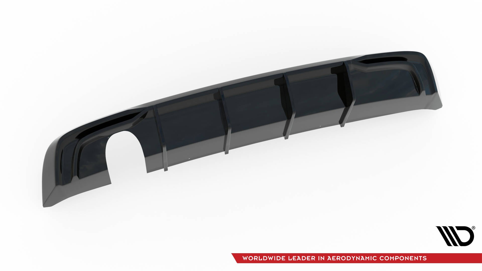 Maxton Design Diffusor Heck Ansatz passend für Audi A3 Sportback 8V Facelift (Einzelauspuff li.rohr)