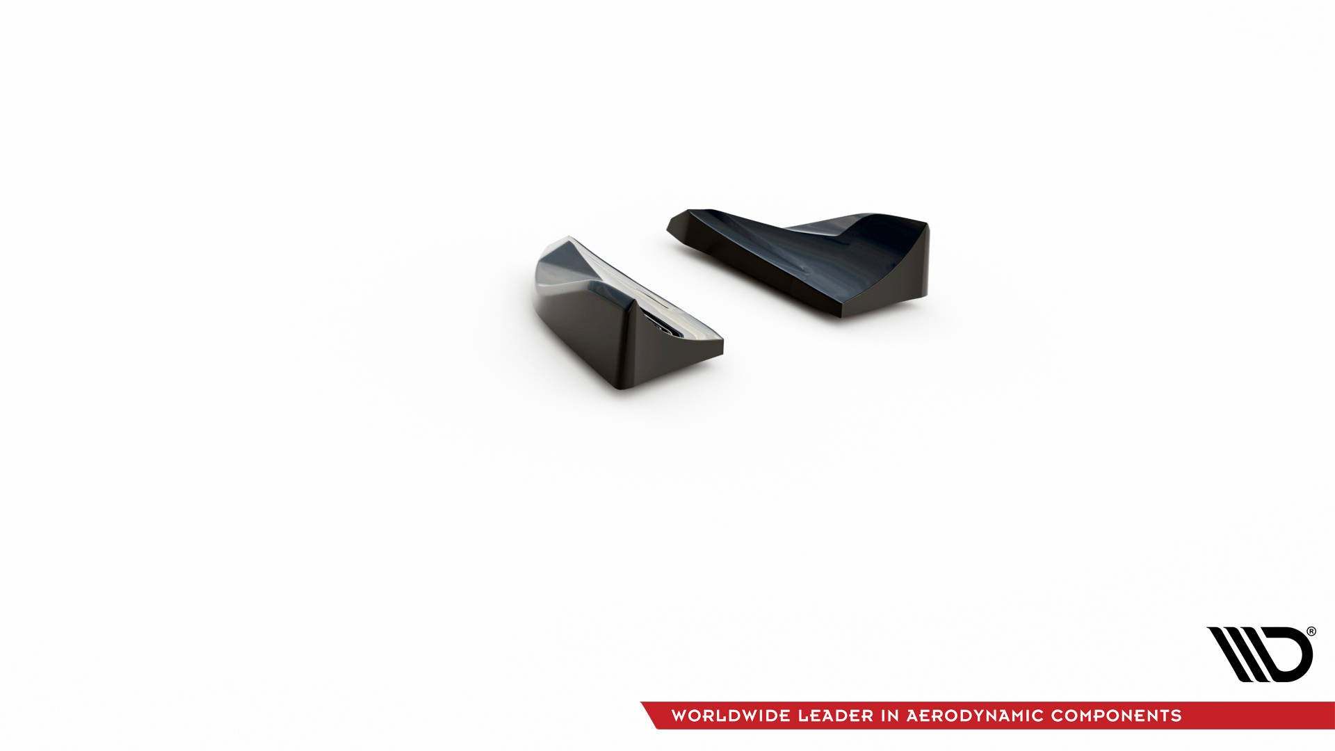 Maxton Design Heck Ansatz Flaps Diffusor passend für Porsche Macan Mk1 schwarz Hochglanz