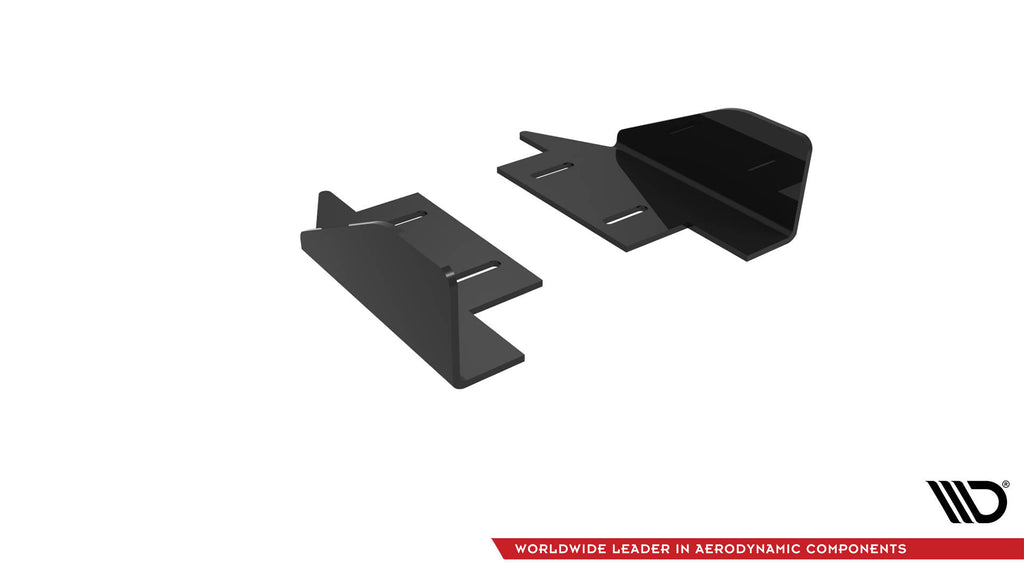 Maxton Design Seitenschweller Flaps passend für Audi RS3 Limousine 8V Facelift schwarz Hochglanz