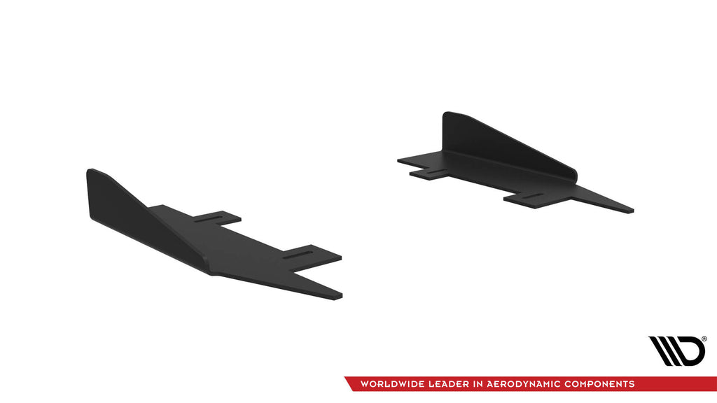 Maxton Design Side Flaps Audi A7 S-Line C7 Schwarz Hochglanz