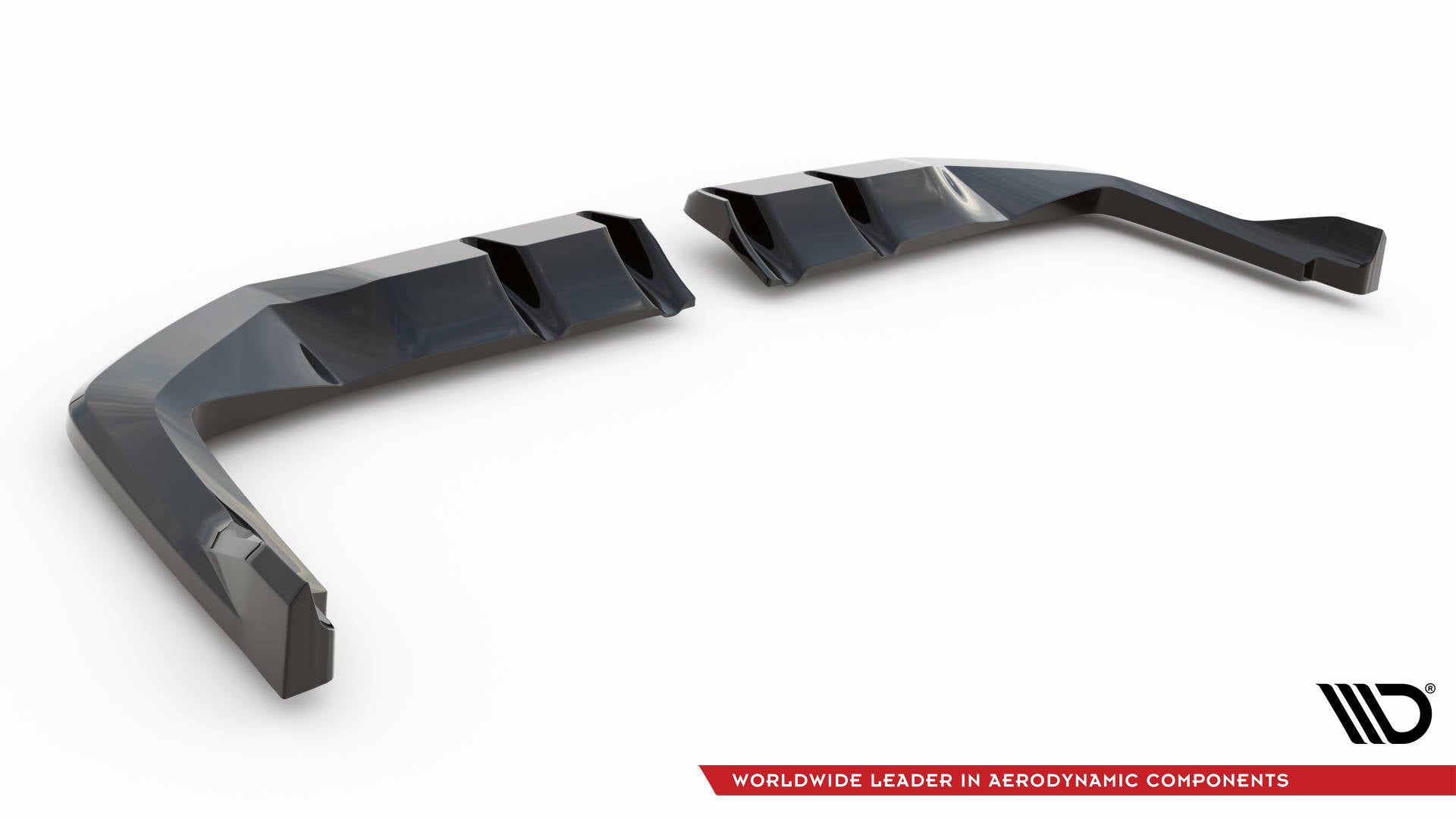 Maxton Design Street+ Mittlerer Diffusor RACE V.2 passend für Honda Civic Type-R Mk 11 schwarz Hochglanz