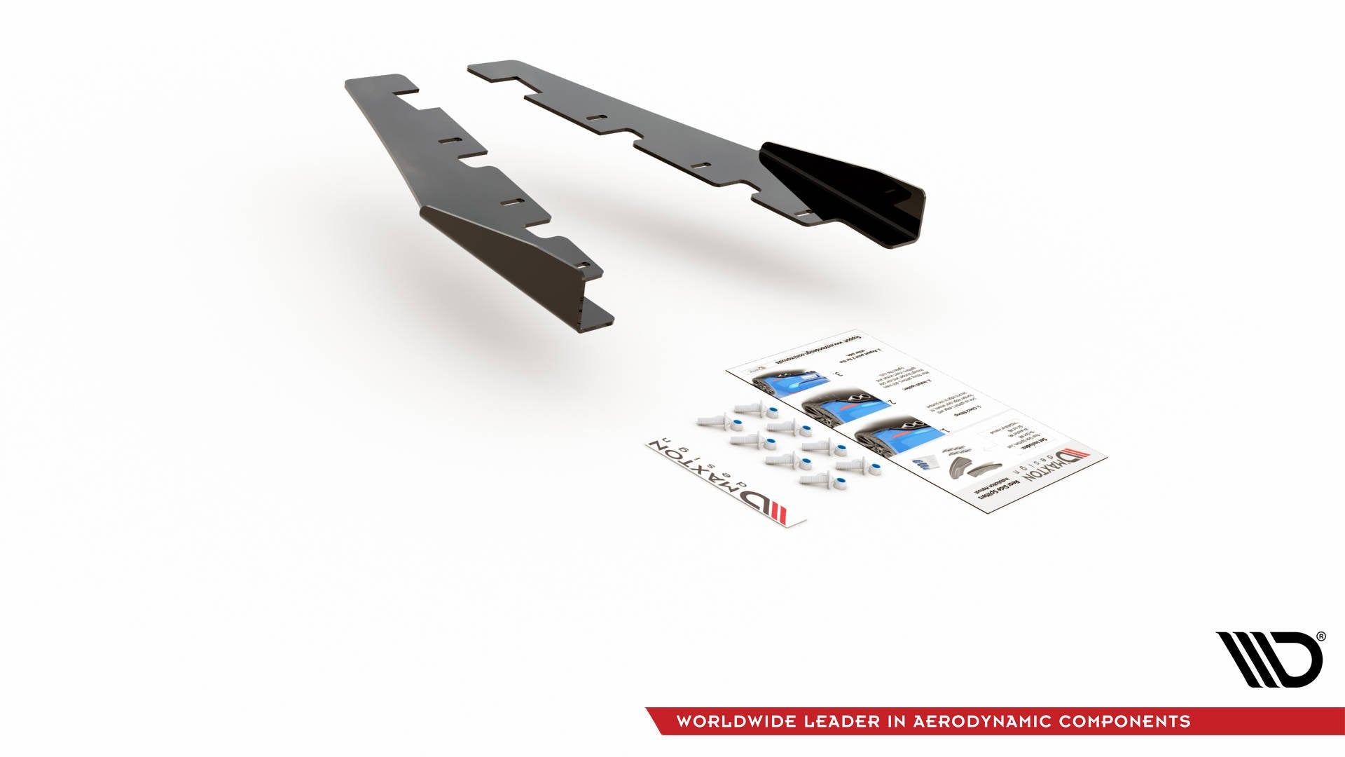 Maxton Design Flaps VW Arteon R-Line Limousine / Shooting Brake Mk1 schwarz Hochglanz für Volkswagen Arteon Mk1