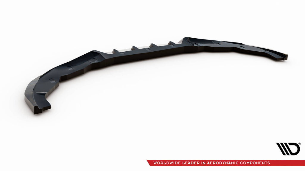 Maxton Design Street+ Spoilerlippe Front Ansatz V.2 passend für BMW 2 Coupe M-Paket / M240i G42 schwarz Hochglanz