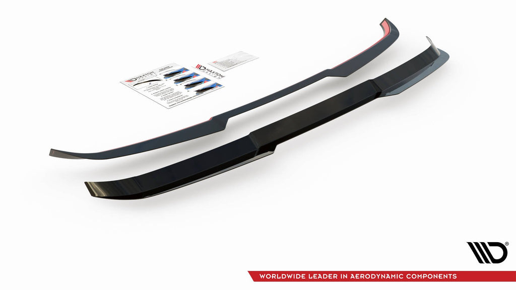 Maxton Design Spoiler CAP passend für Audi SQ5 / Q5 S-Line Mk1 (8R) schwarz Hochglanz