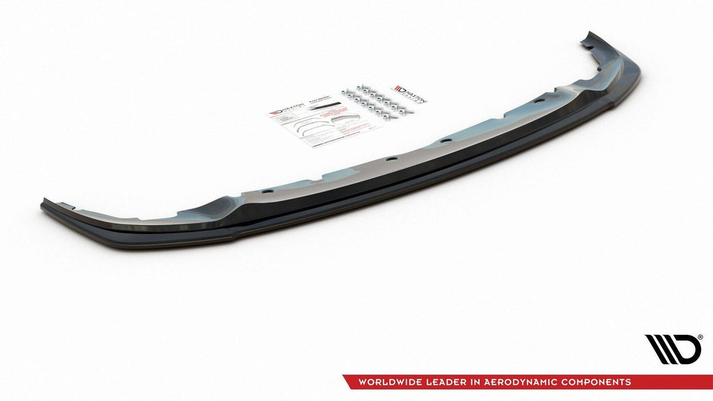 Maxton Design Street+ Spoilerlippe Front Ansatz passend für BMW 1er M-Paket/ M135i / 128ti F40 schwarz Hochglanz