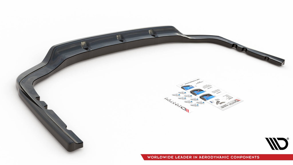 Maxton Design Street+ Mittlerer Diffusor RACE passend für BMW X7 M-Paket G07 schwarz Hochglanz