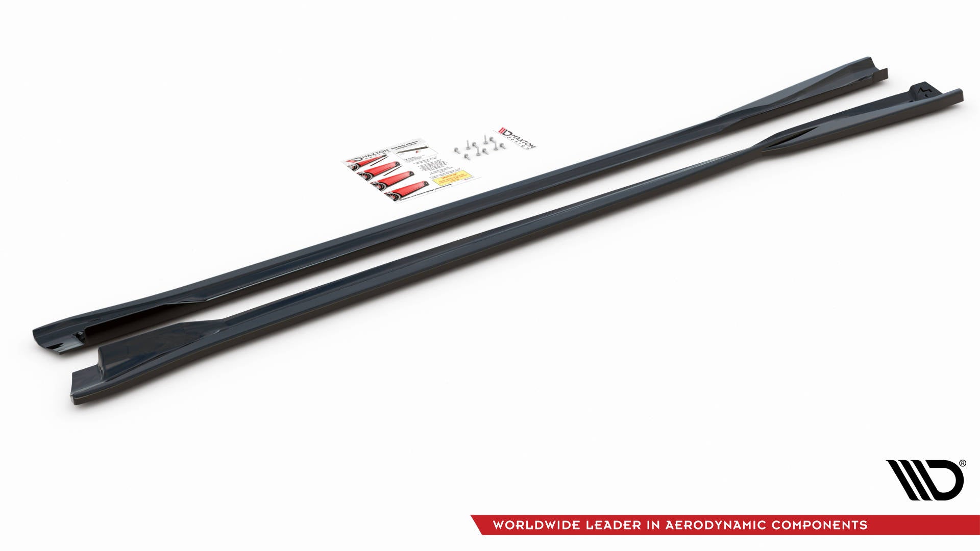 Maxton Design Street+ Seitenschweller Leisten passend für VW Arteon R/ R-Line Limousine / Shooting Brake Mk1 Facelift schwarz Hochglanz