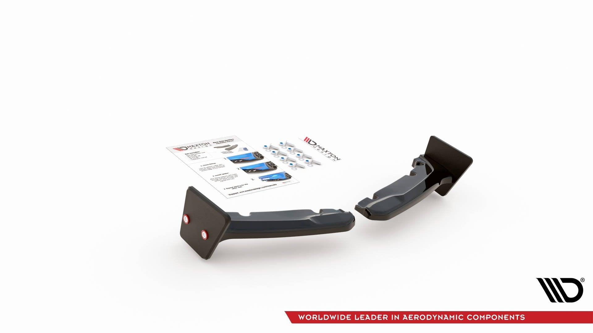 Maxton Design Heck Ansatz Flaps Diffusor V.2 +Flaps für Toyota GR Yaris Mk4