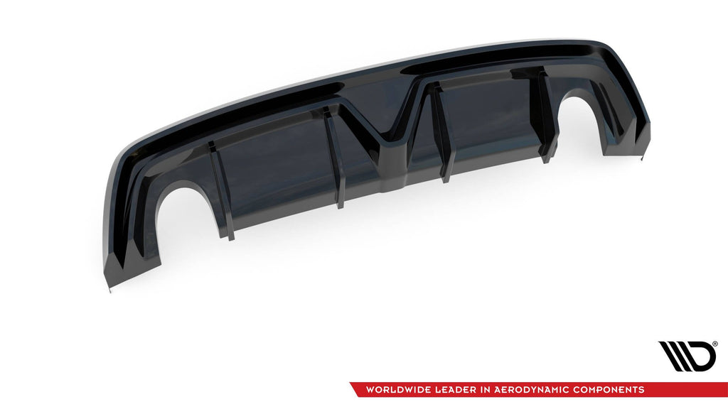 Maxton Design Diffusor Heck Ansatz passend für Alfa Romeo Giulietta (Einzelauspuff li. re.)
