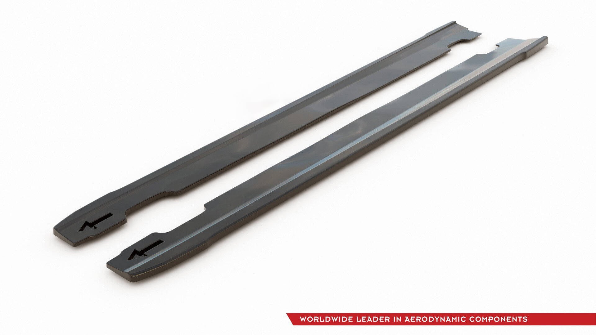 Maxton Design Street+ Seitenschweller Leisten passend für V.4 Hyundai I30 N / N-Line Hatchback / Fastback Mk3 / Mk3 Facelift schwarz Hochglanz