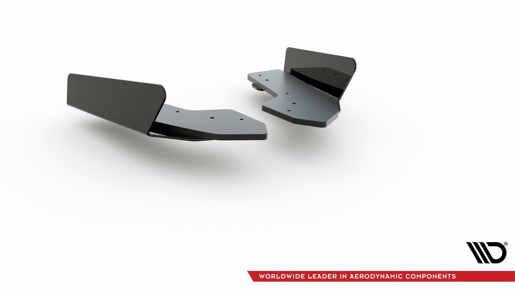 Maxton Design Street Pro Heck Ansatz Flaps Diffusor + Flaps passend für Audi RS3 8V Sportback schwarz Hochglanz