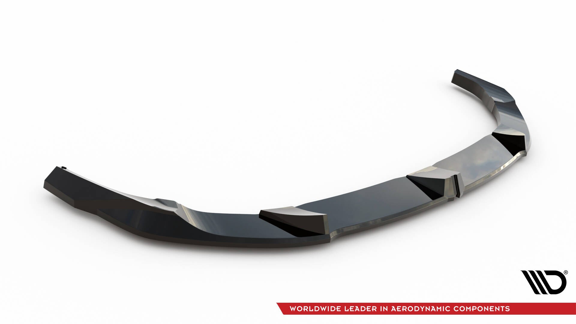 Maxton Design Street+ Spoilerlippe Front Ansatz V.3 passend für BMW 1er M-Paket F70 schwarz Hochglanz