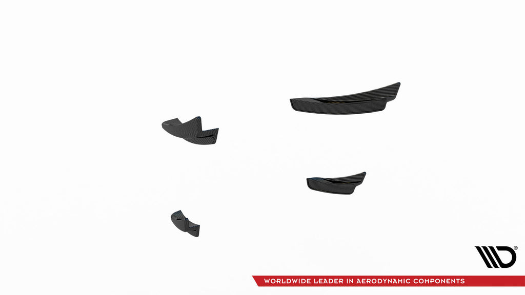 Maxton Design Carbon Fiber Front Bumper Wings (Canards) Prepreg BMW 1er M-Paket / M135i / 128ti F40 für BMW 1er F40