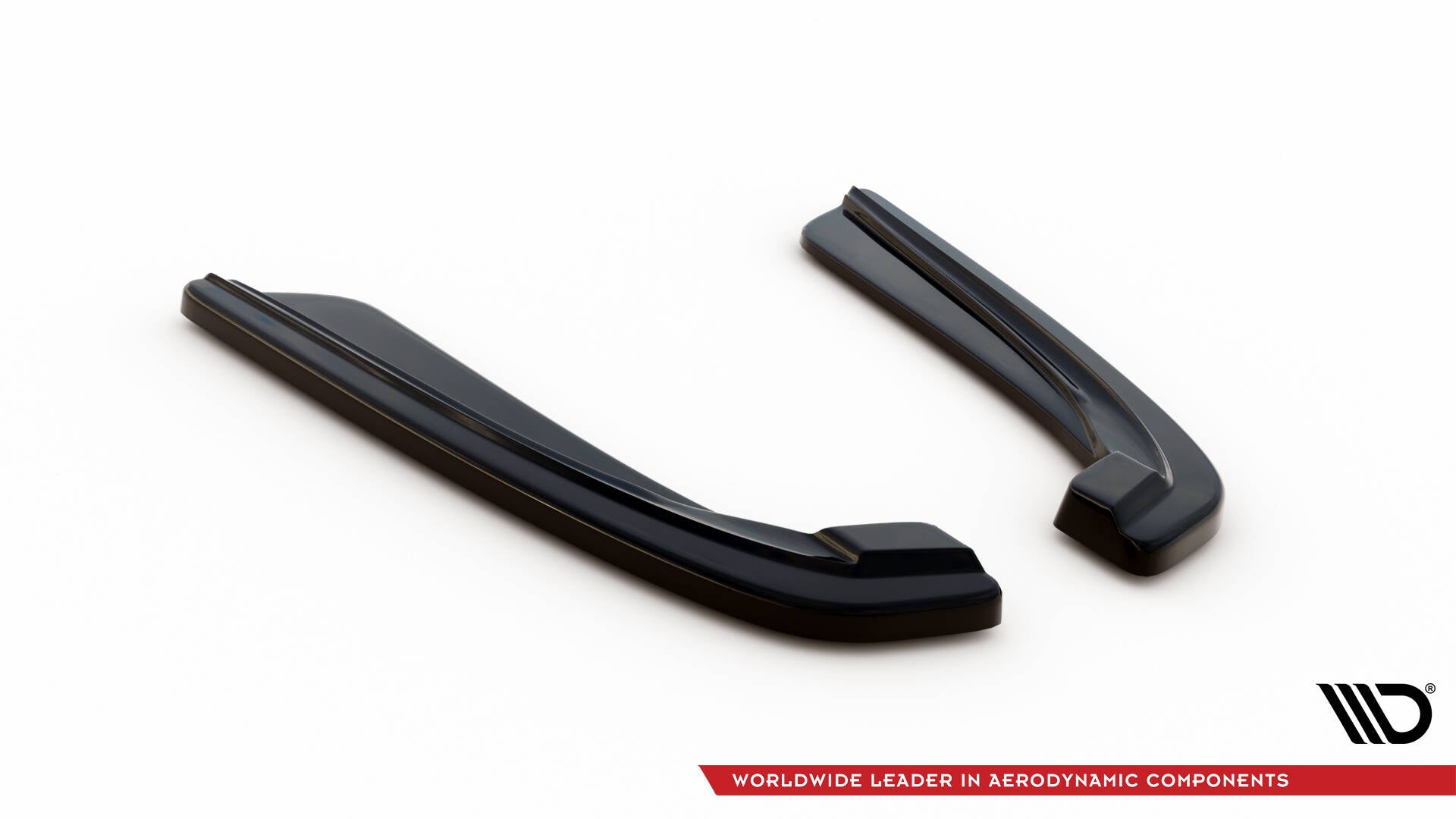 Maxton Design Heck Ansatz Flaps Diffusor passend für L + R BMW 5er M-Paket Limousine /Touring F10/F11 (mit zwei Einzel Endstücken) schwarz Hochglanz