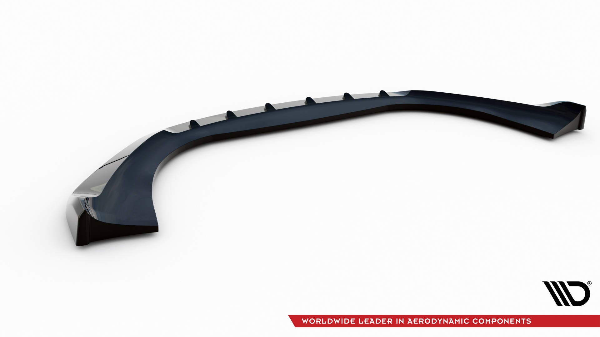 Maxton Design Street+ Spoilerlippe Front Ansatz V.1 passend für Porsche Macan Mk1 schwarz Hochglanz