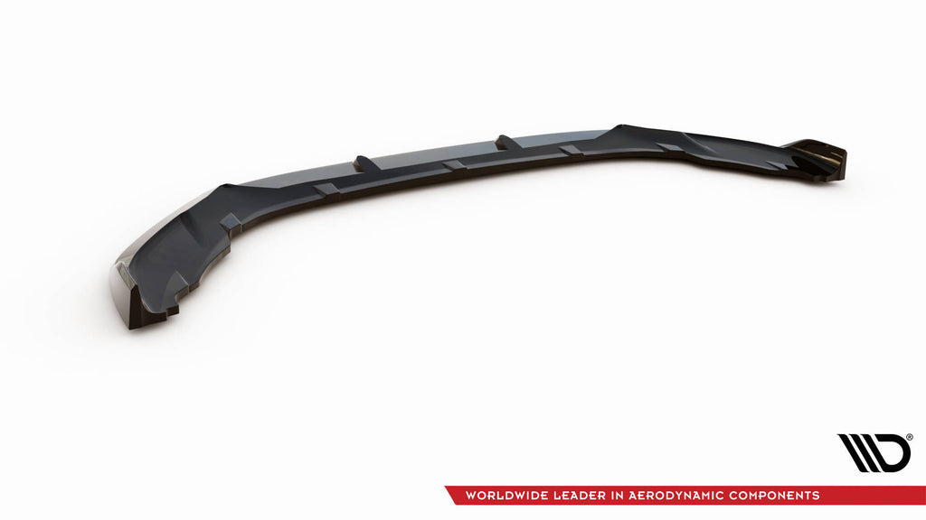 Maxton Design Street+ Spoilerlippe Front Ansatz V.2 passend für Mini Cooper S F56 Facelift schwarz Hochglanz