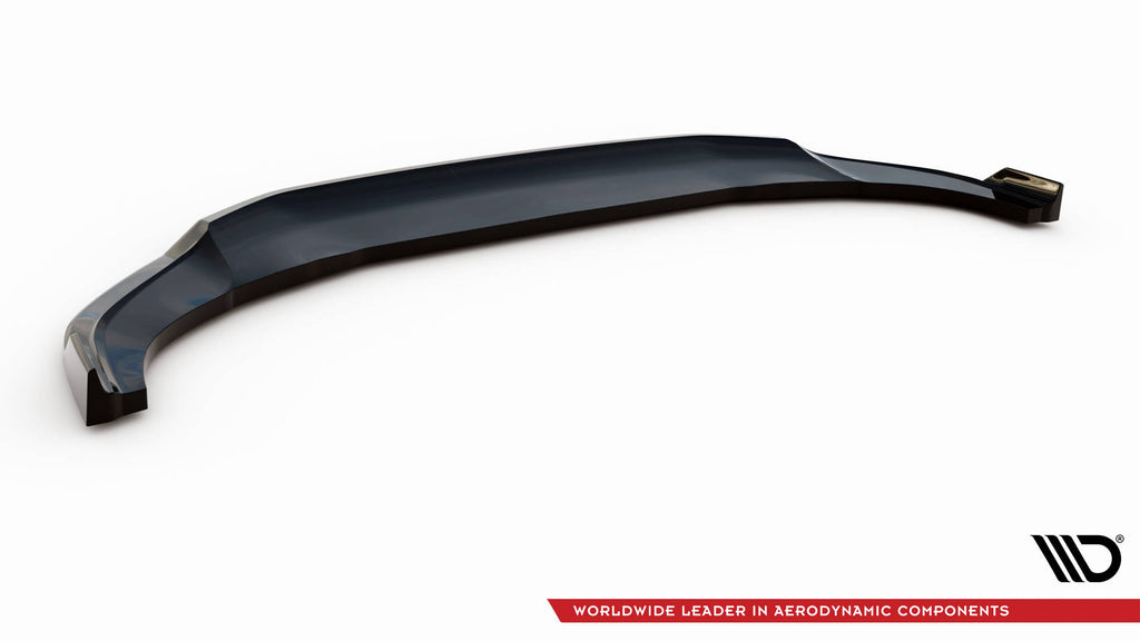 Maxton Design Street+ Spoilerlippe Front Ansatz V.4 passend für Audi Q3 Sportback / SUV S-Line F3 schwarz Hochglanz