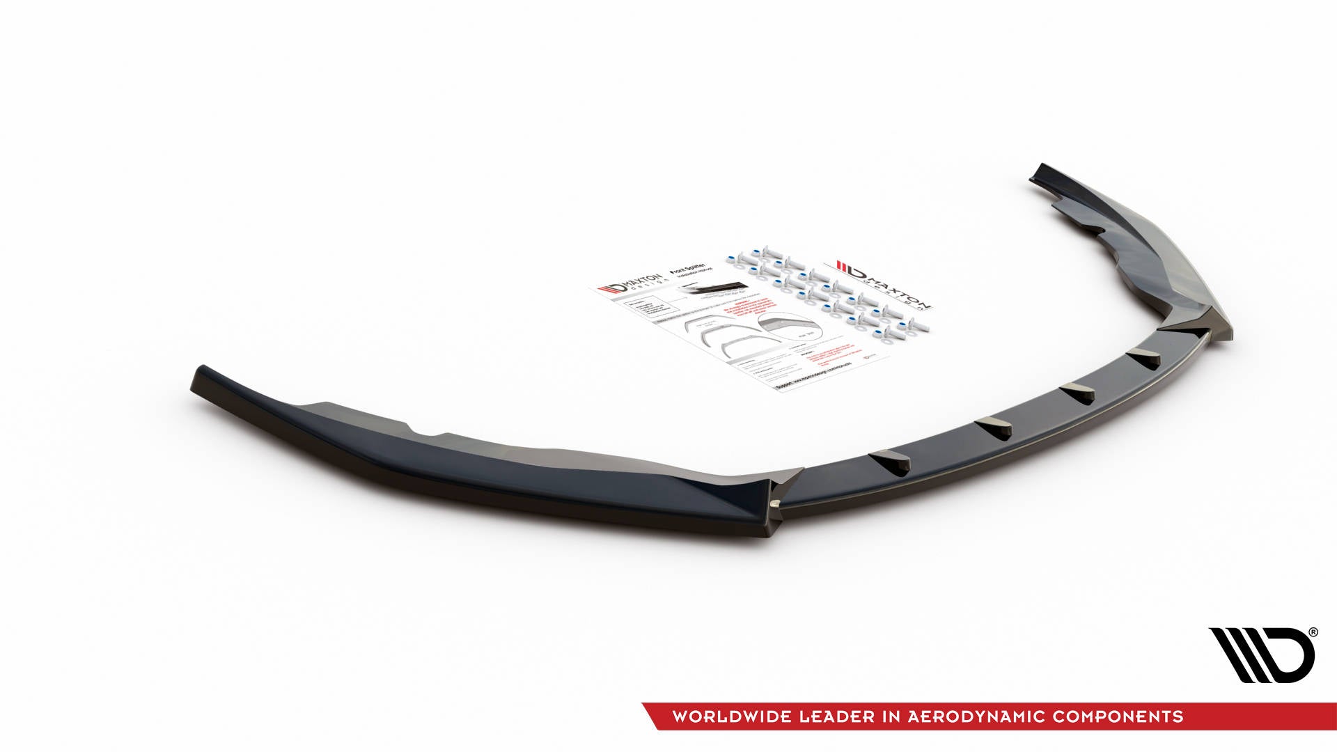 Maxton Design Street+ Spoilerlippe Front Ansatz V.1 passend für Skoda Fabia Mk3 schwarz Hochglanz