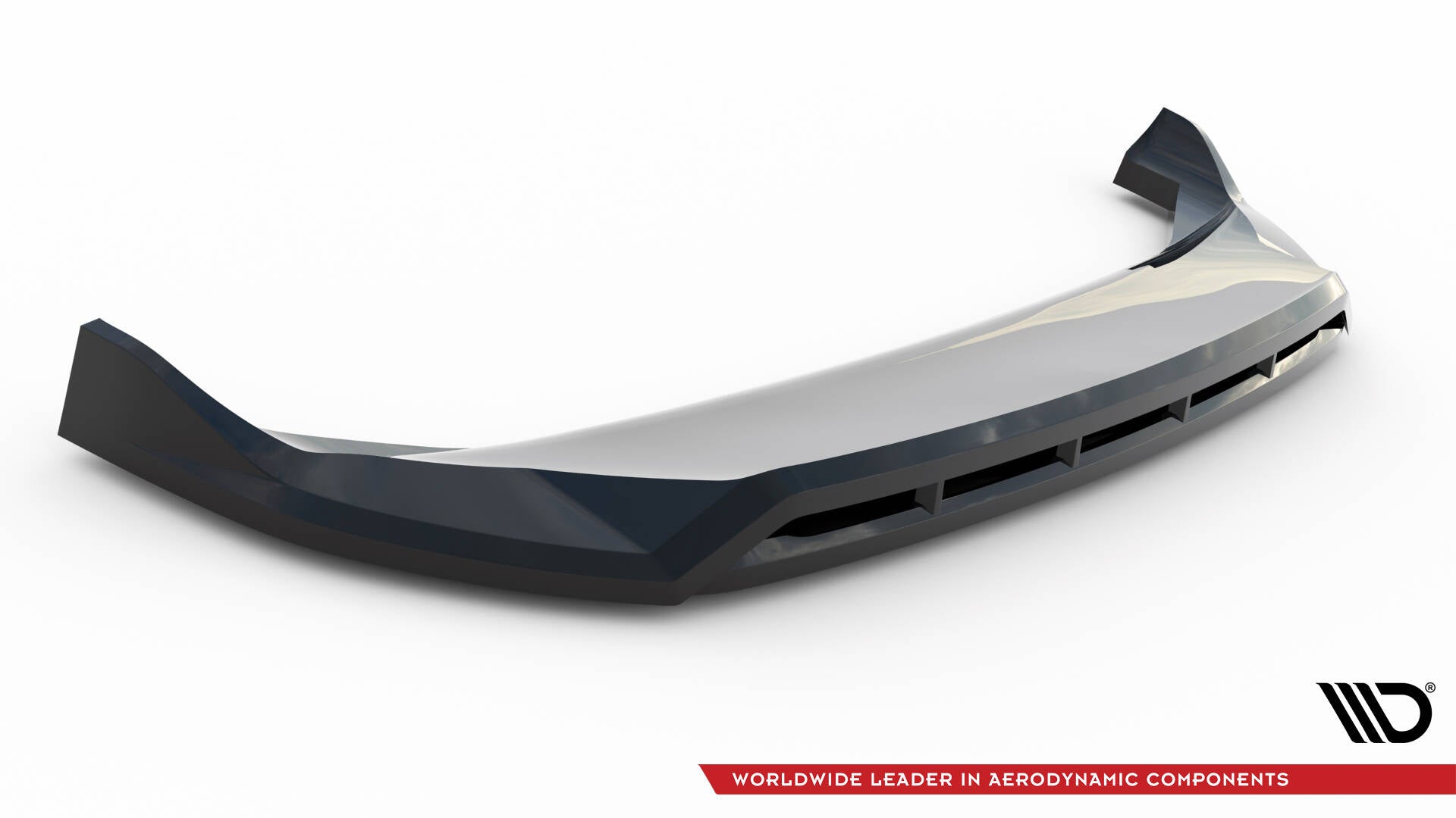 Maxton Design Street+ Spoilerlippe Front Ansatz passend für Jeep Compass Limited Mk2 Facelift schwarz Hochglanz