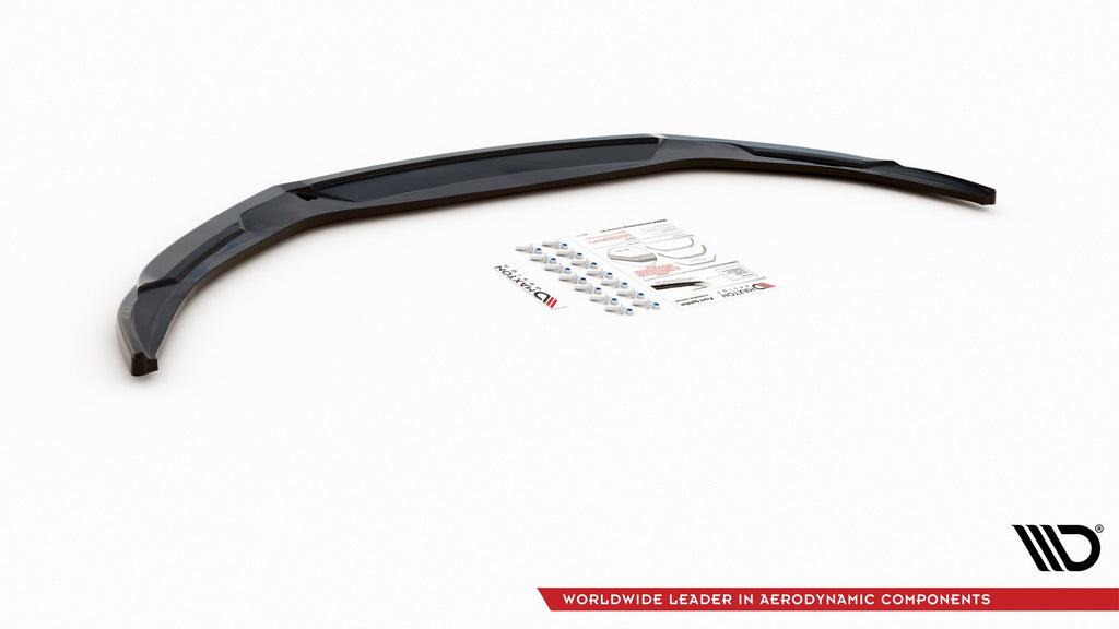 Maxton Design Street+ Spoilerlippe Front Ansatz passend für Abarth 124 Spider schwarz Hochglanz