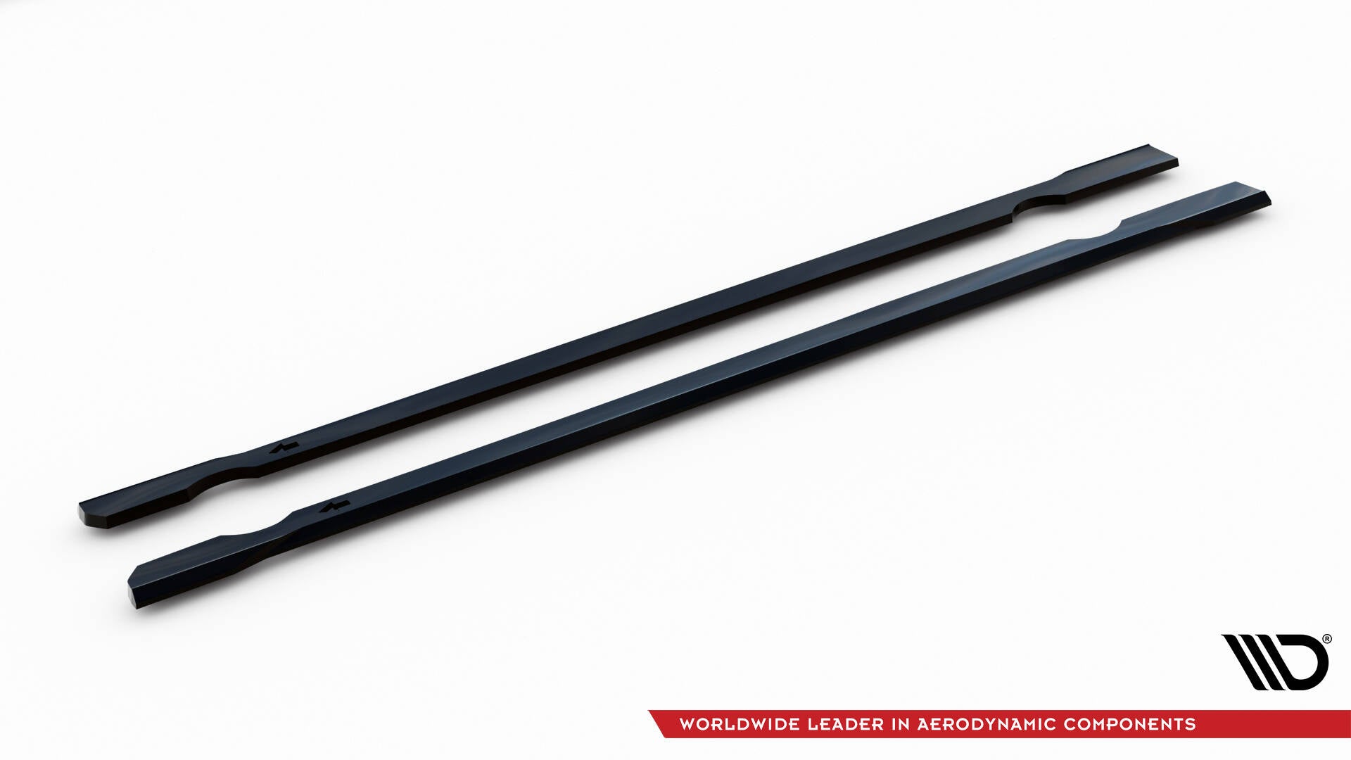 Maxton Design Street+ Seitenschweller Leisten passend für V.4 VW Golf R / R-Line Mk7 schwarz Hochglanz