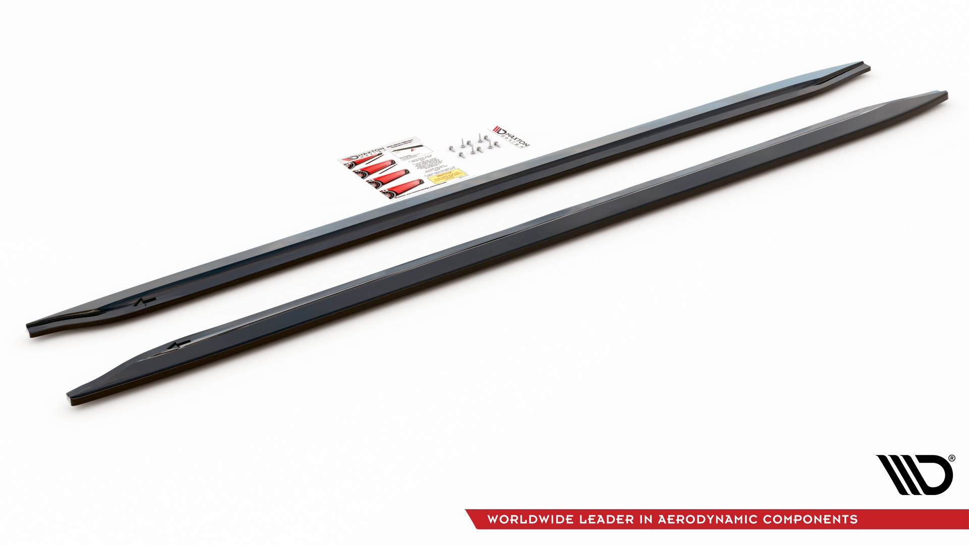 Maxton Design Street+ Seitenschweller Leisten passend für V.1 passend für BMW M3 Limousine / Touring G80 / G81 schwarz Hochglanz