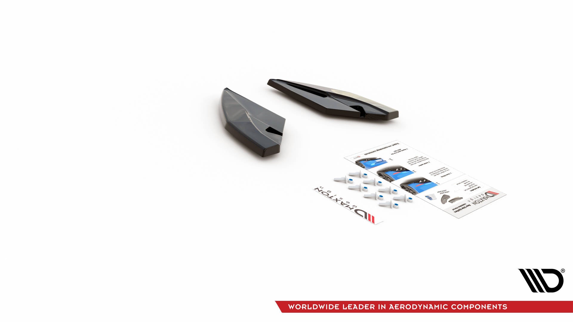 Maxton Design Heck Ansatz Flaps Diffusor passend für Seat Leon FR Hatchback Mk4 schwarz Hochglanz