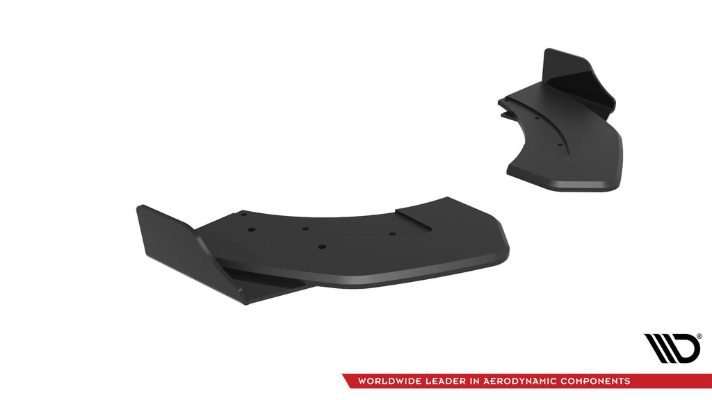 Maxton Design Street Pro Heck Ansatz Flaps Diffusor + Flaps passend für Hyundai Veloster N Mk2 schwarz Hochglanz