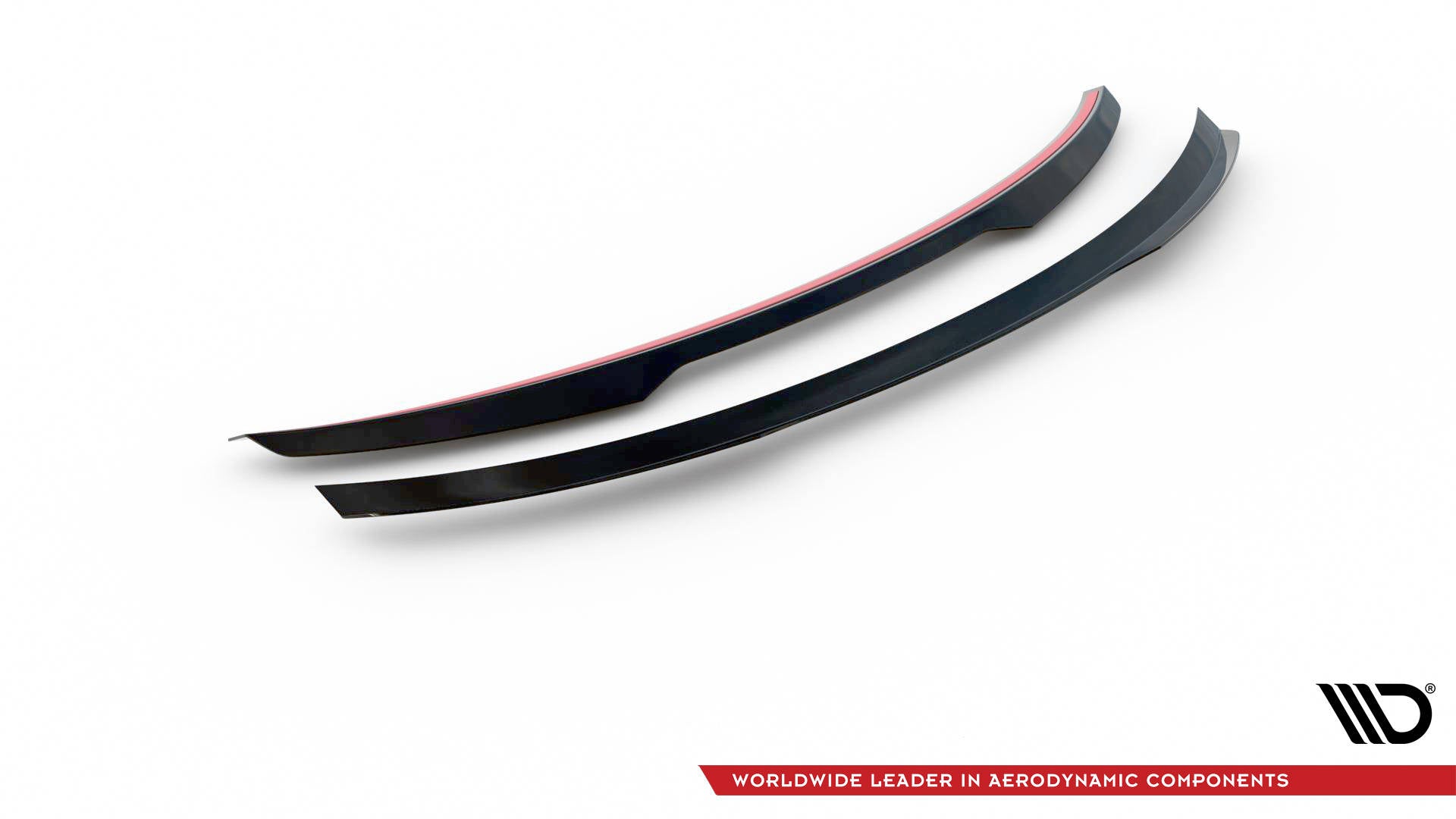 Maxton Design Spoiler CAP V.1 passend für Mercedes-Benz CLA Coupe C118 schwarz Hochglanz