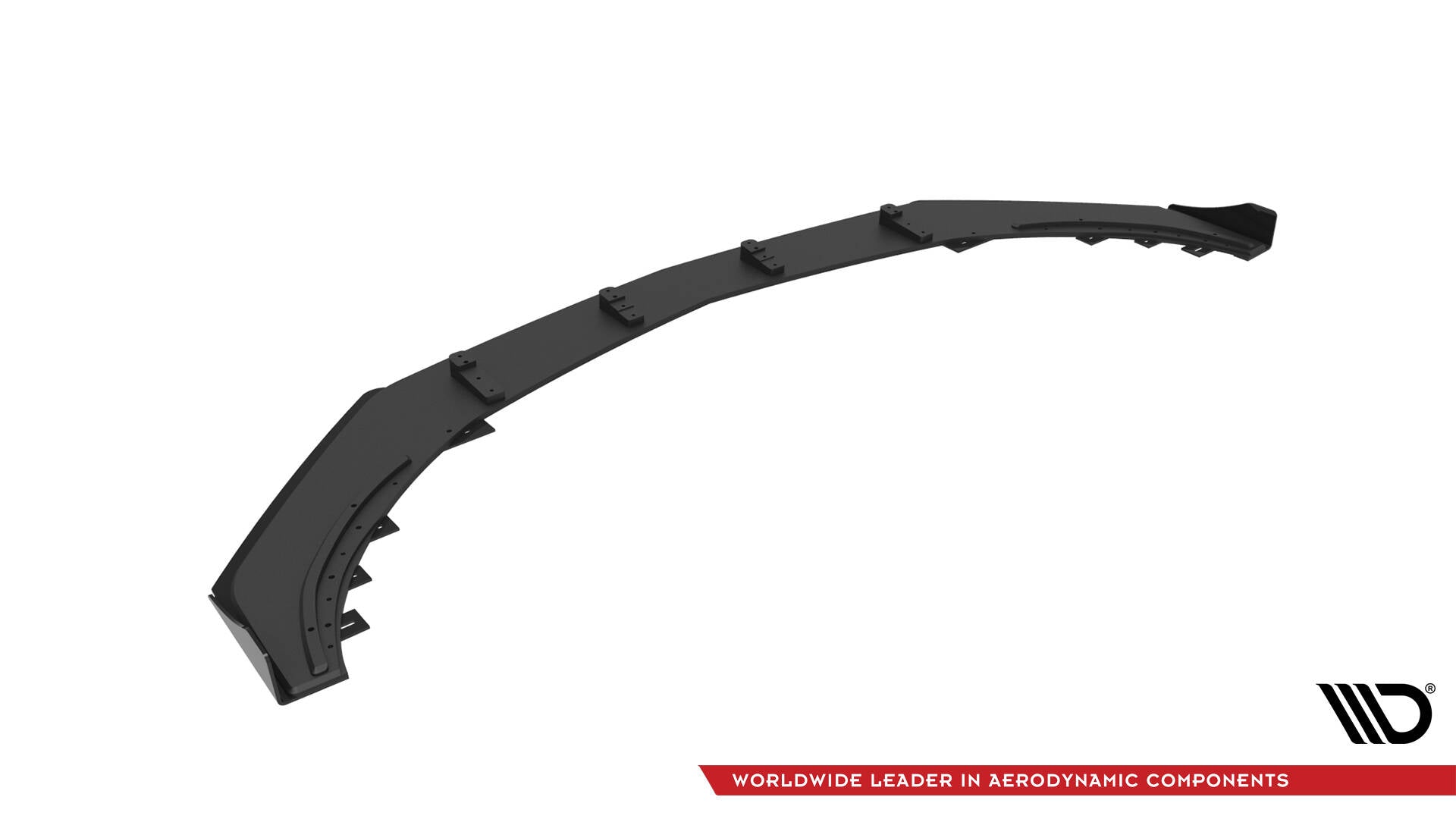 Maxton Design Street Pro Street+ Spoilerlippe Front Ansatz + Flaps passend für Mercedes-Benz A 45 AMG Aero W176 Facelift schwarz Hochglanz
