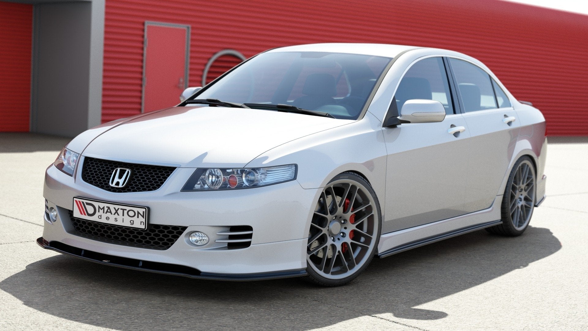 Maxton Design Street+ Seitenschweller Leisten passend für HONDA ACCORD VII TYPE-S schwarz Hochglanz