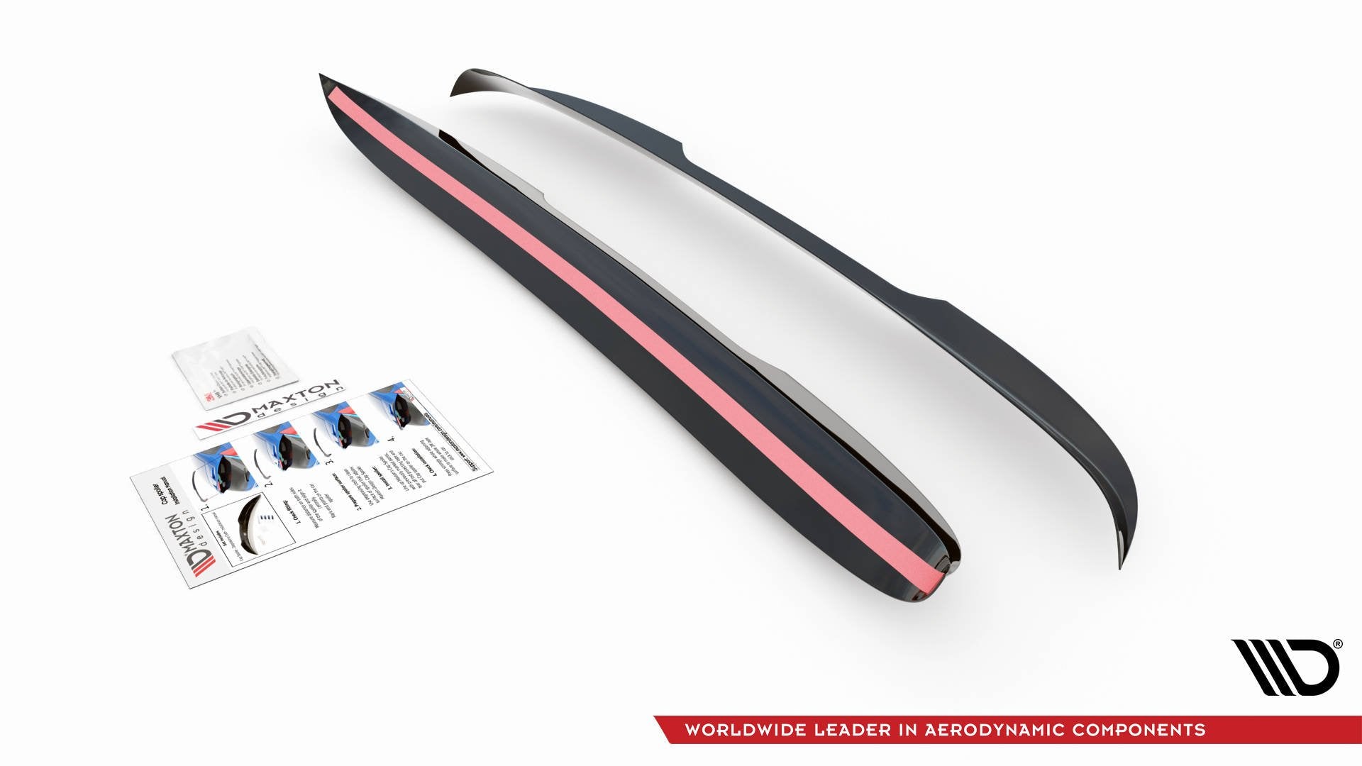 Maxton Design Spoiler CAP passend für Mercedes-Benz V-Klasse AMG-Line W447 Facelift schwarz Hochglanz