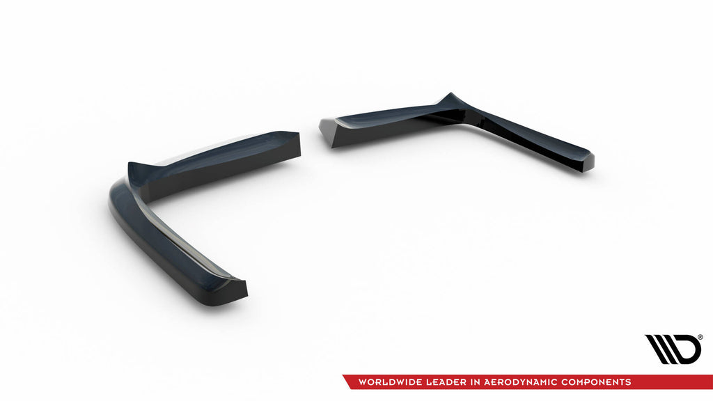 Maxton Design Heck Ansatz Flaps Diffusor passend für Chevrolet Corvette C5 schwarz Hochglanz