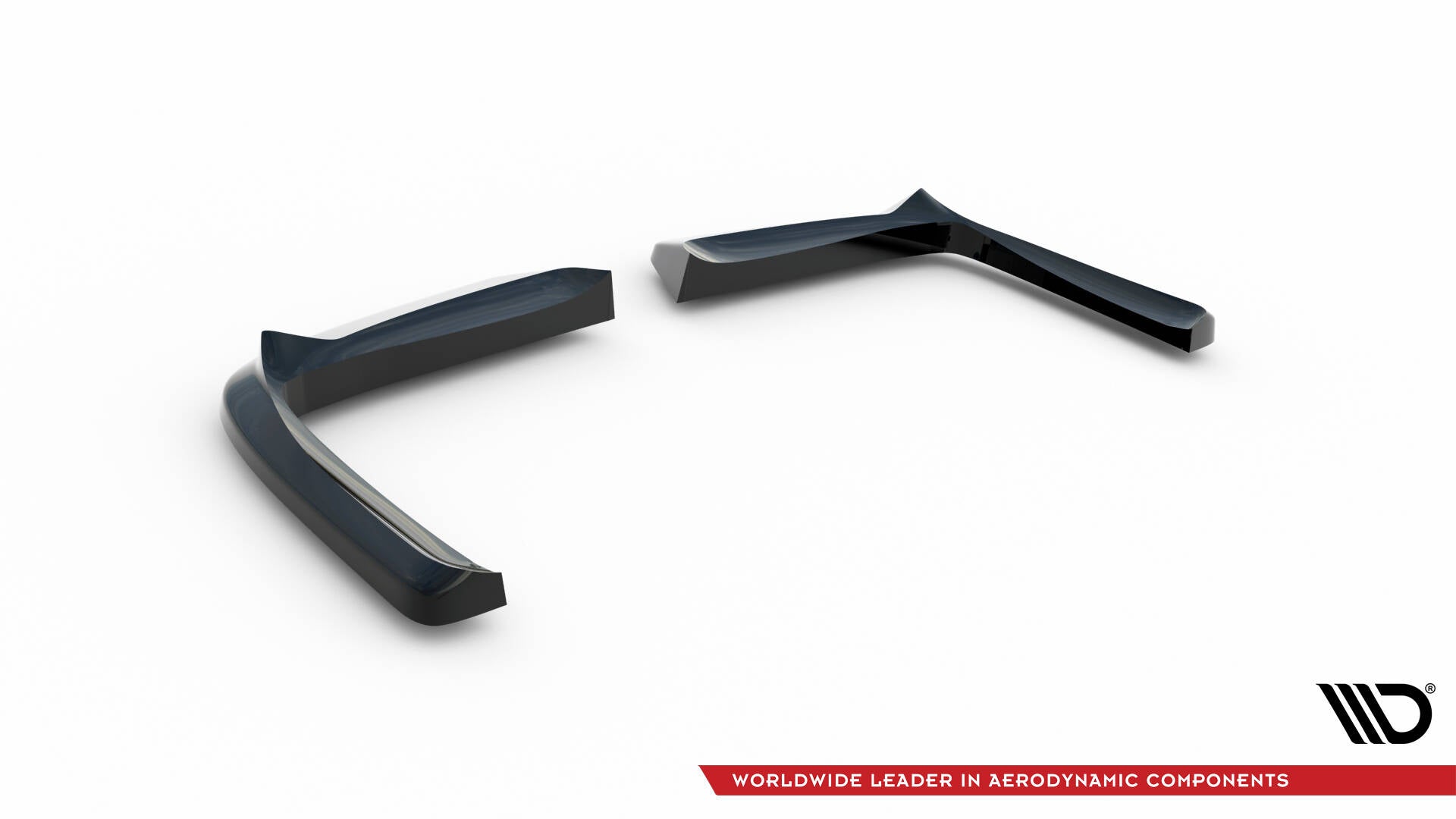Maxton Design Heck Ansatz Flaps Diffusor passend für Chevrolet Corvette C5 schwarz Hochglanz