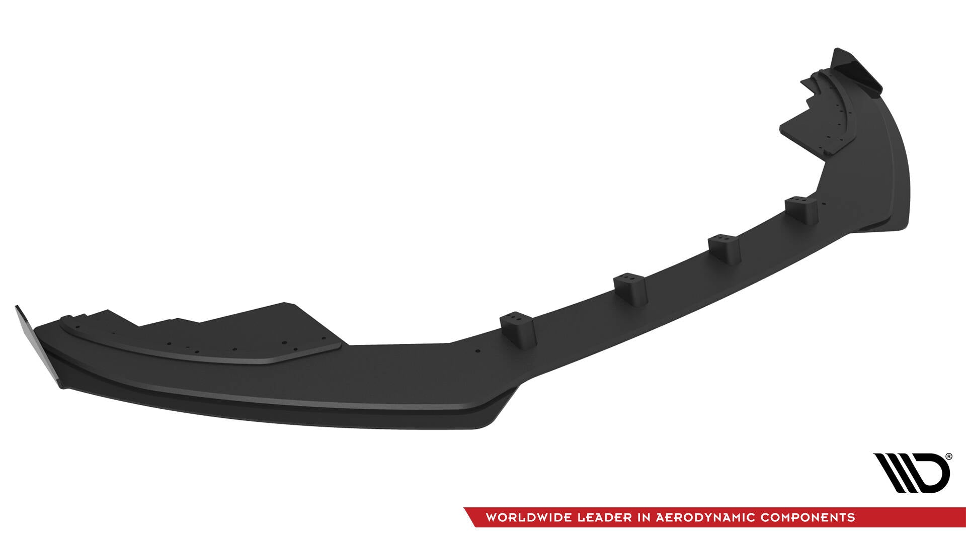 Maxton Design Street Pro Street+ Spoilerlippe Front Ansatz + Flaps passend für Audi S5 / A5 S-Line 8T schwarz Hochglanz