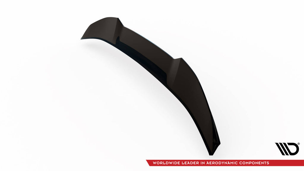 Maxton Design Niedriger Spoiler CAP 3D passend für Peugeot 408 Mk1 schwarz Hochglanz