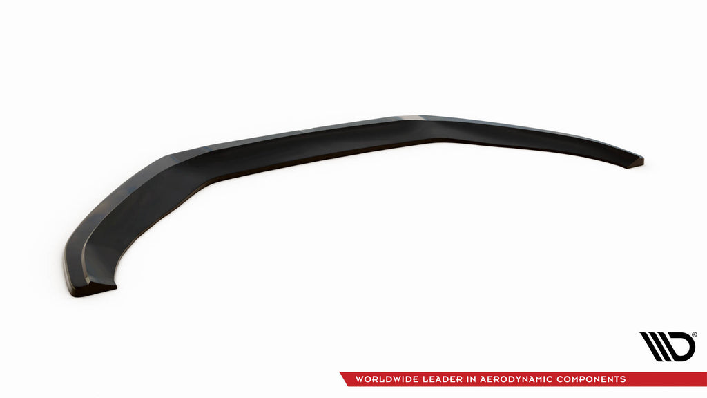Maxton Design Street+ Spoilerlippe Front Ansatz V.2 passend für Audi A4 S-Line / S4 B8 Facelift schwarz Hochglanz