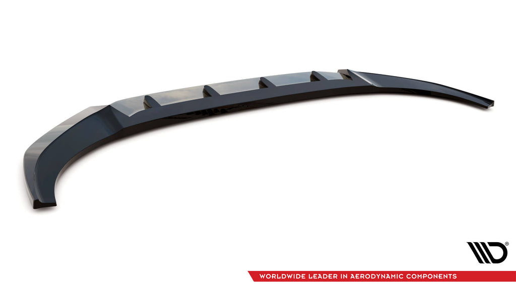 Maxton Design Street+ Spoilerlippe Front Ansatz V.1 passend für Audi RSQ8 Mk1 schwarz Hochglanz