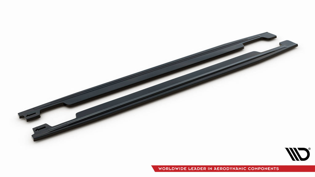 Maxton Design Street+ Seitenschweller Leisten passend für Kia Ceed GT / GT-Line Mk3 / Proceed Mk1 schwarz Hochglanz
