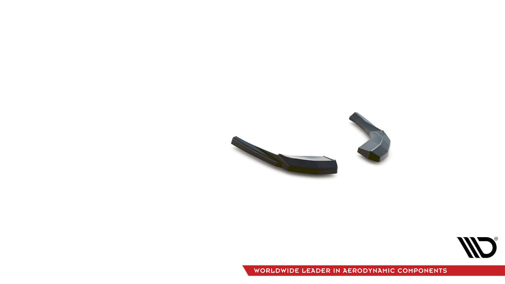 Maxton Design Heck Ansatz Flaps Diffusor V.1 passend für Audi S3 Sportback 8V Facelift schwarz Hochglanz
