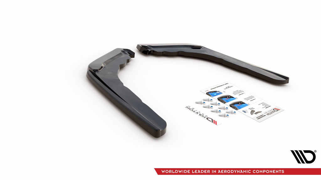 Maxton Design Heck Ansatz Flaps Diffusor V.2 passend für BMW M4 F82 schwarz Hochglanz