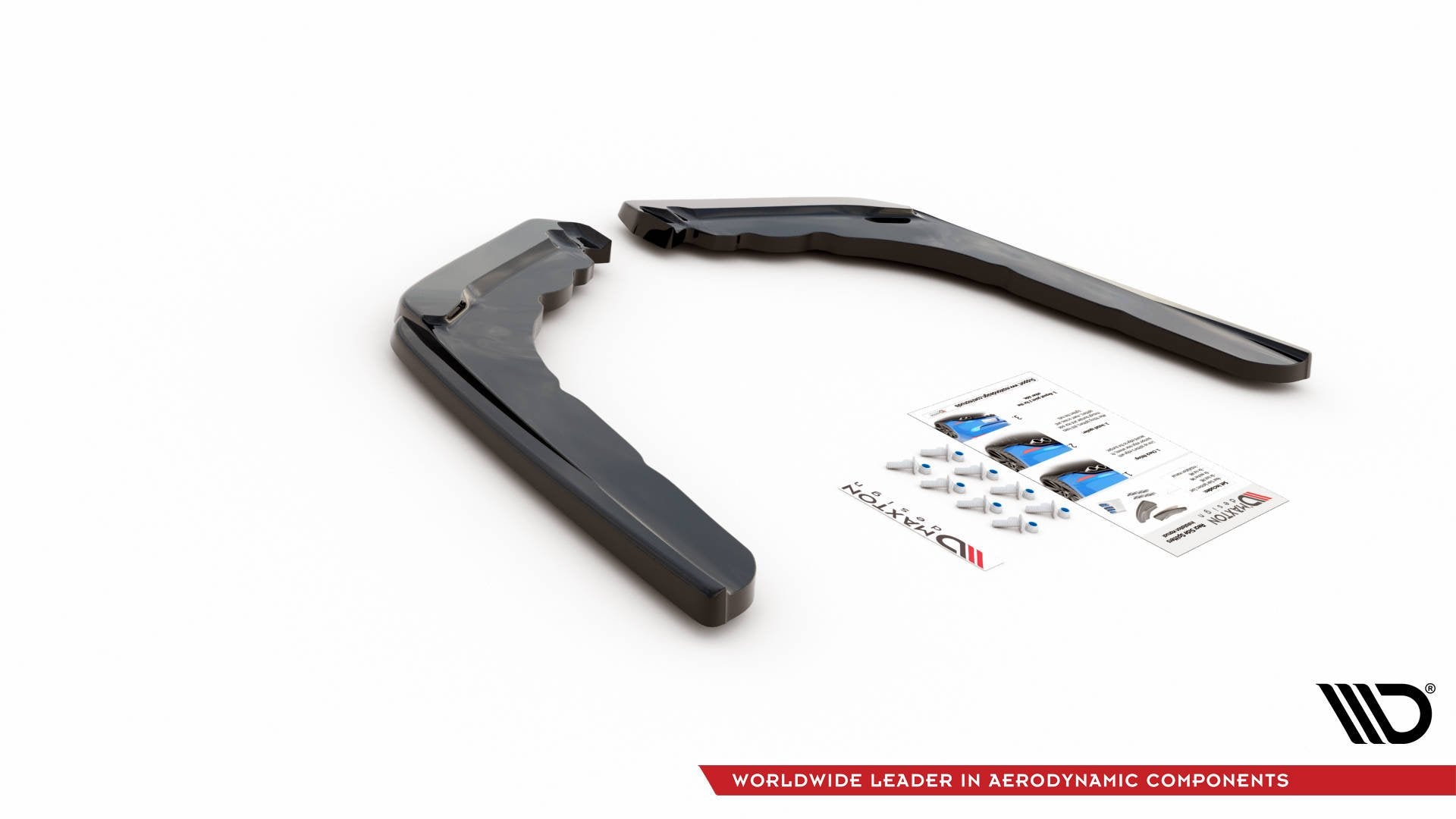 Maxton Design Heck Ansatz Flaps Diffusor V.2 passend für BMW M4 F82 schwarz Hochglanz