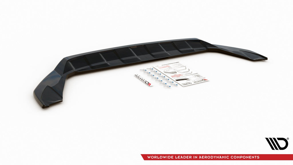 Maxton Design Street+ Spoilerlippe Front Ansatz passend für VW T-Cross schwarz Hochglanz