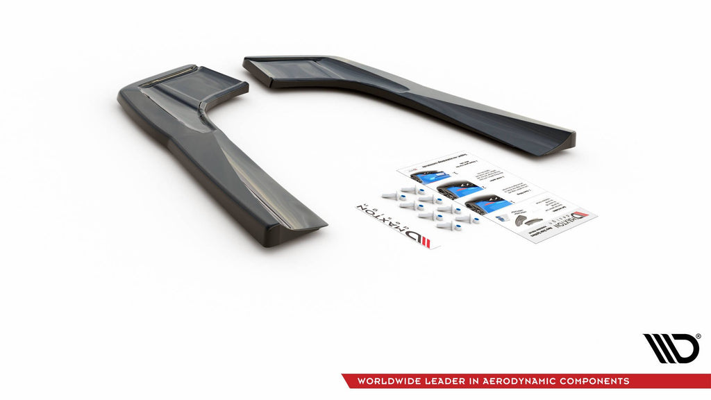 Maxton Design Heck Ansatz Flaps Diffusor passend für Mercedes-AMG CLA 35 Aero / 45 Aero C118 schwarz Hochglanz