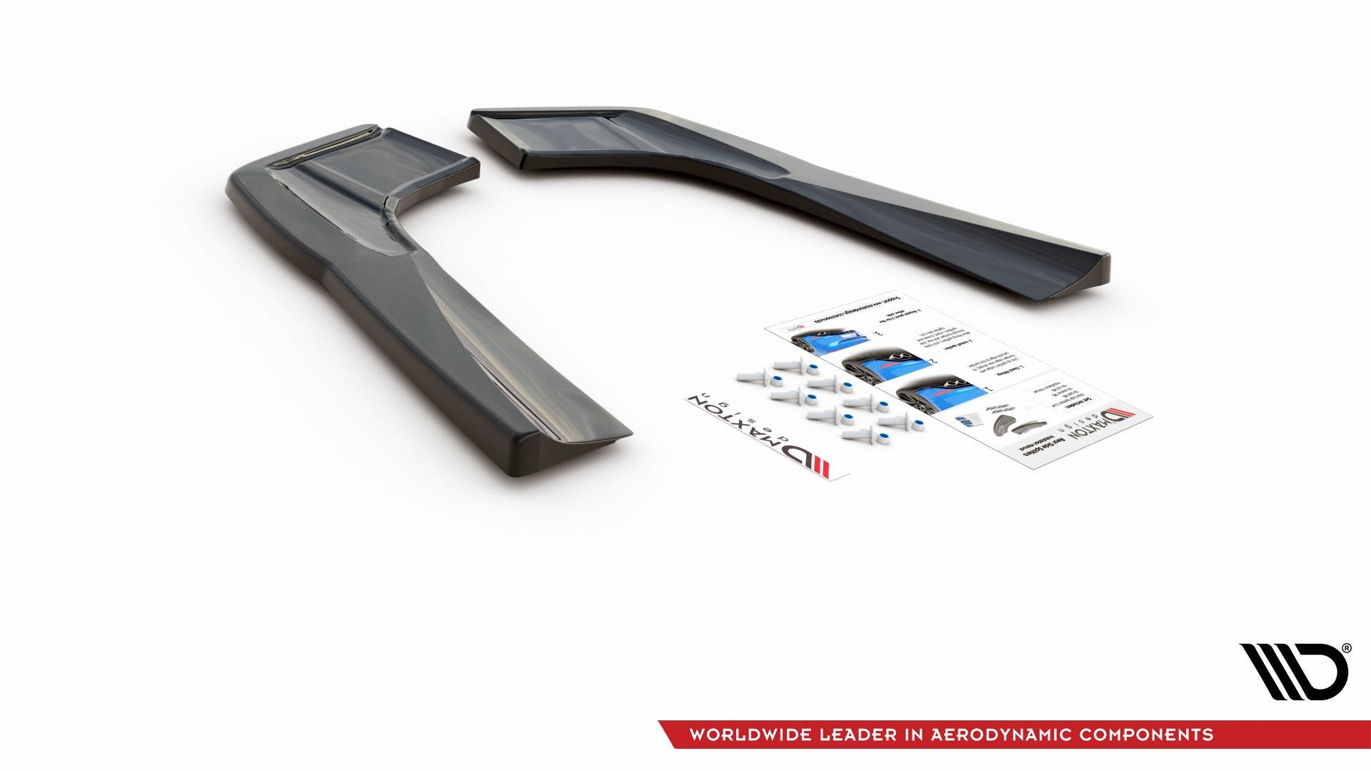 Maxton Design Heck Ansatz Flaps Diffusor passend für Mercedes-AMG CLA 35 Aero / 45 Aero C118 schwarz Hochglanz