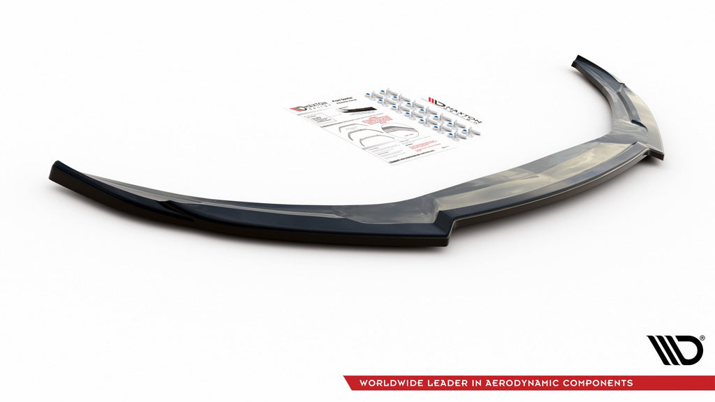 Maxton Design Street+ Spoilerlippe Front Ansatz passend für Abarth 124 Spider schwarz Hochglanz