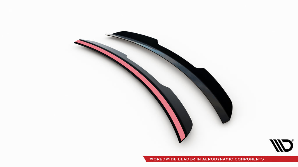 Maxton Design Höher Spoiler CAP passend für Audi Q8 S-line / SQ8 Mk1 Facelift schwarz Hochglanz