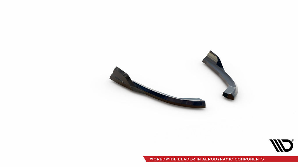 Maxton Design Heck Ansatz Flaps Diffusor passend für BMW X3 G01 schwarz Hochglanz